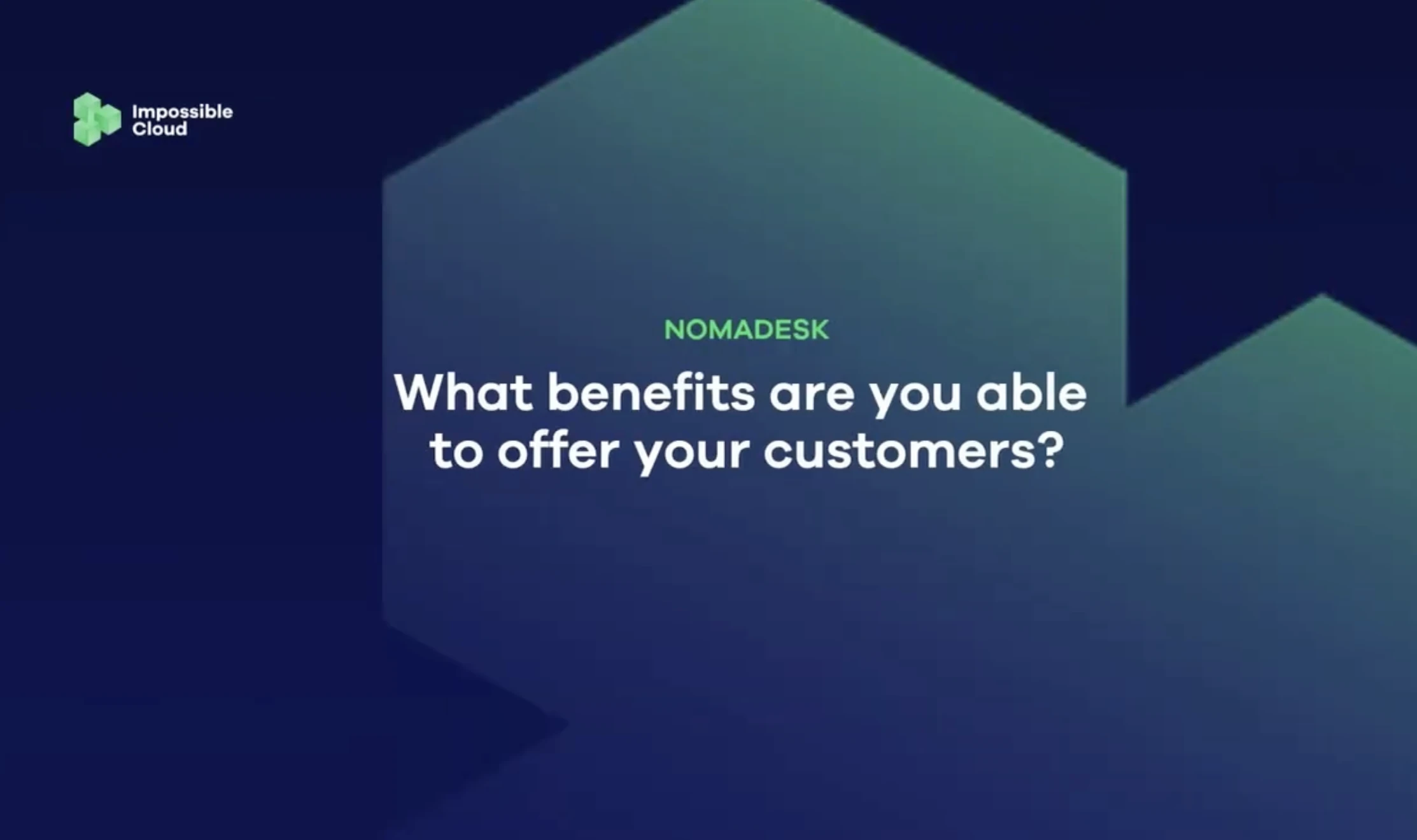 Interview question card from the Nomadesk case study video